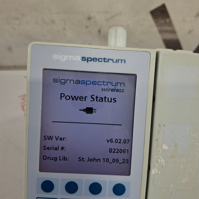 Baxter Sigma Spectrum 6.02.07 with B/G Battery Infusion Pump
