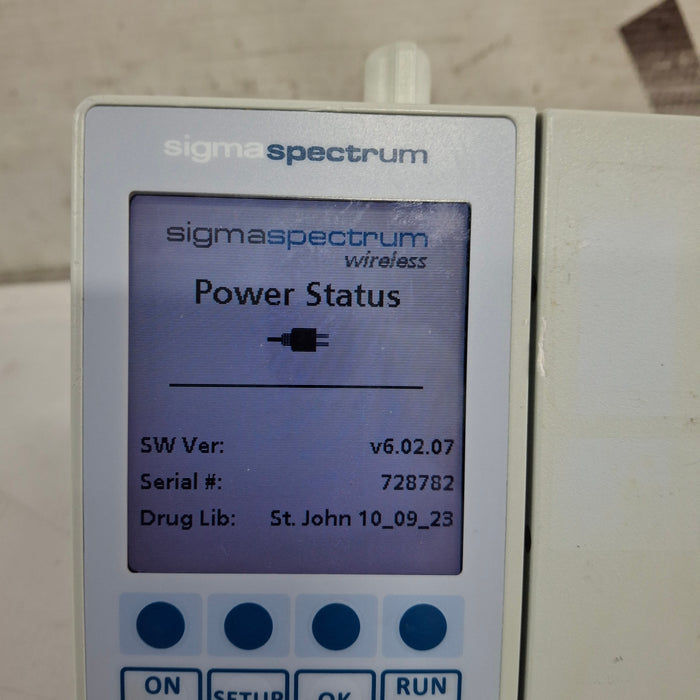 Baxter Sigma Spectrum 6.02.07 with B/G Battery Infusion Pump
