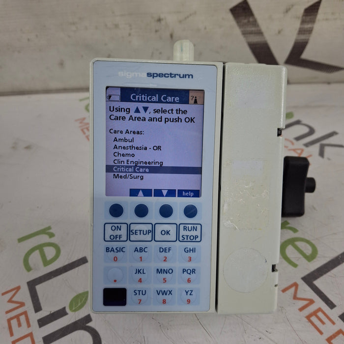 Baxter Sigma Spectrum 6.02.07 with B/G Battery Infusion Pump