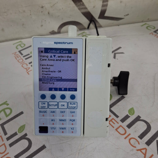 Baxter Baxter Sigma Spectrum 6.02.07 with B/G Battery Infusion Pump Infusion Pump reLink Medical