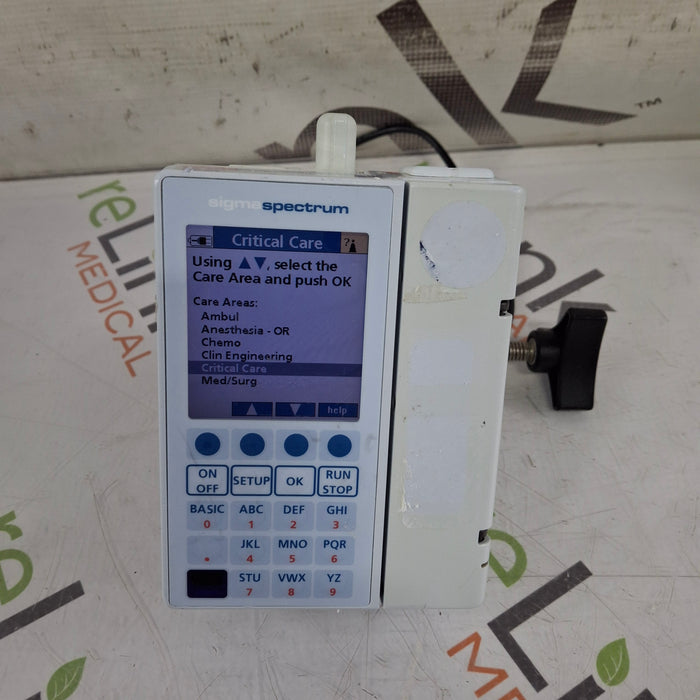 Baxter Baxter Sigma Spectrum 6.02.07 with B/G Battery Infusion Pump Infusion Pump reLink Medical