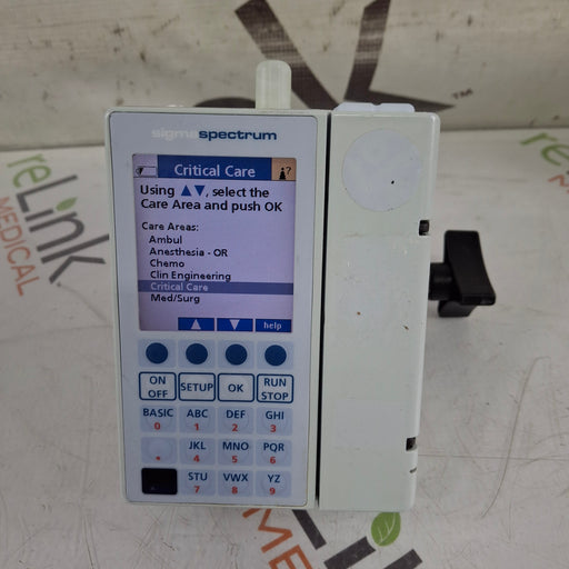 Baxter Baxter Sigma Spectrum 6.02.07 with B/G Battery Infusion Pump Infusion Pump reLink Medical