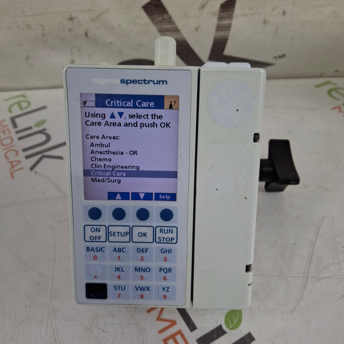 Baxter Baxter Sigma Spectrum 6.02.07 with B/G Battery Infusion Pump Infusion Pump reLink Medical