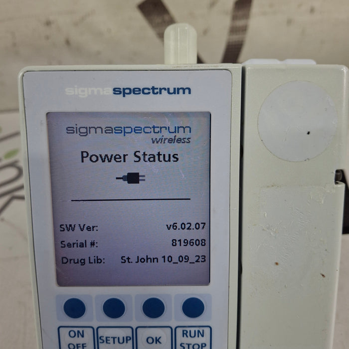 Baxter Baxter Sigma Spectrum 6.02.07 with B/G Battery Infusion Pump Infusion Pump reLink Medical