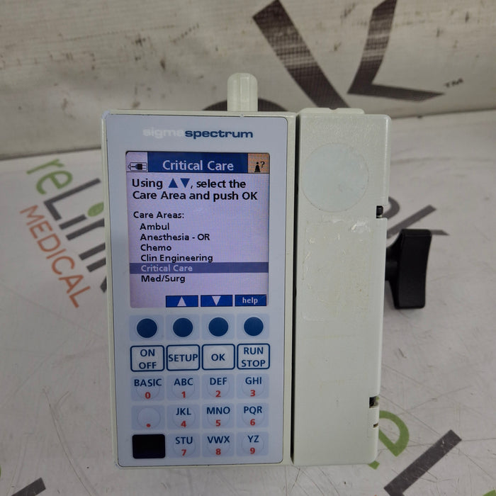 Baxter Baxter Sigma Spectrum 6.02.07 with B/G Battery Infusion Pump Infusion Pump reLink Medical