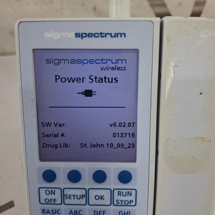 Baxter Baxter Sigma Spectrum 6.02.07 with B/G Battery Infusion Pump Infusion Pump reLink Medical