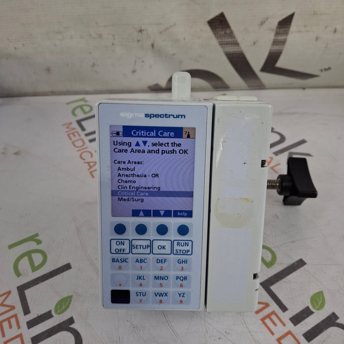 Baxter Baxter Sigma Spectrum 6.02.07 with B/G Battery Infusion Pump Infusion Pump reLink Medical