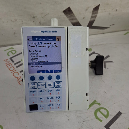Baxter Baxter Sigma Spectrum 6.02.07 with B/G Battery Infusion Pump Infusion Pump reLink Medical
