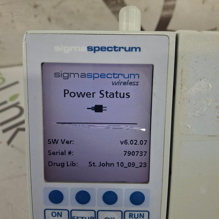 Baxter Sigma Spectrum 6.02.07 with B/G Battery Infusion Pump