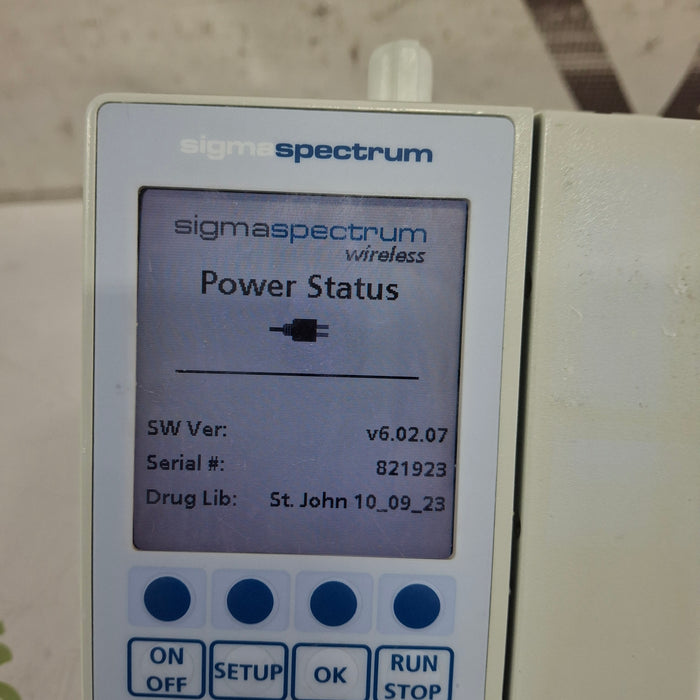 Baxter Sigma Spectrum 6.02.07 with B/G Battery Infusion Pump