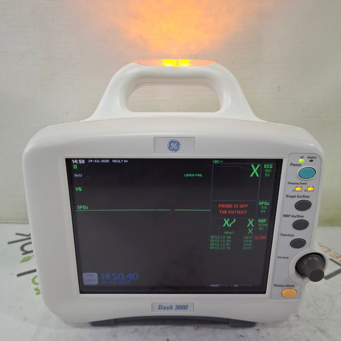 GE Healthcare Dash 3000 - GE/Nellcor SpO2 Patient Monitor