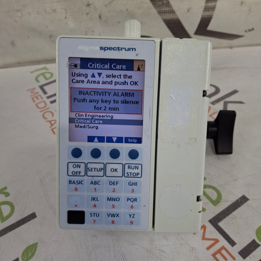 Baxter Baxter Sigma Spectrum 6.02.07 with B/G Battery Infusion Pump Infusion Pump reLink Medical