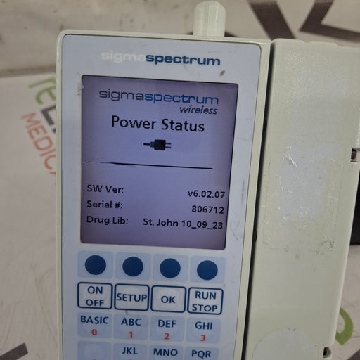 Baxter Baxter Sigma Spectrum 6.02.07 with B/G Battery Infusion Pump Infusion Pump reLink Medical