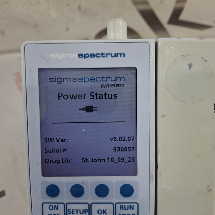 Baxter Baxter Sigma Spectrum 6.02.07 with B/G Battery Infusion Pump Infusion Pump reLink Medical