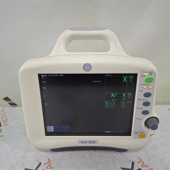 GE Healthcare Dash 3000 - GE/Nellcor SpO2 Patient Monitor