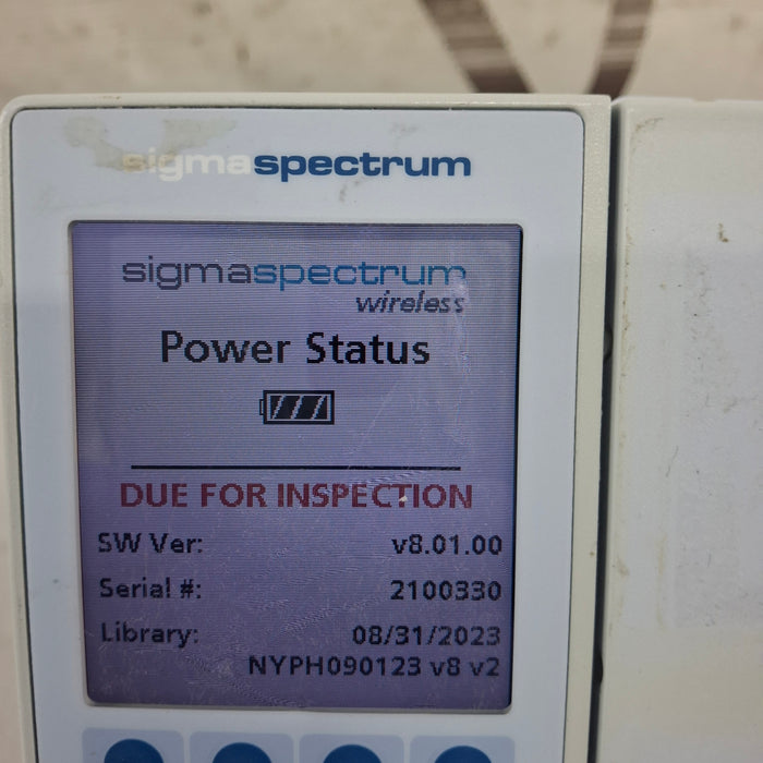 Baxter Baxter Sigma Spectrum 8.01.00 w/o Battery Infusion Pump Infusion Pump reLink Medical