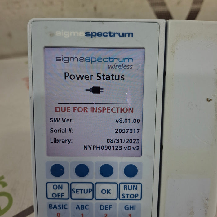 Baxter Baxter Sigma Spectrum 8.01.00 w/o Battery Infusion Pump Infusion Pump reLink Medical