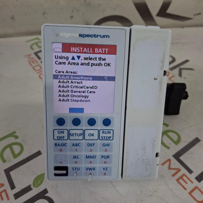 Baxter Baxter Sigma Spectrum 8.01.00 w/o Battery Infusion Pump Infusion Pump reLink Medical