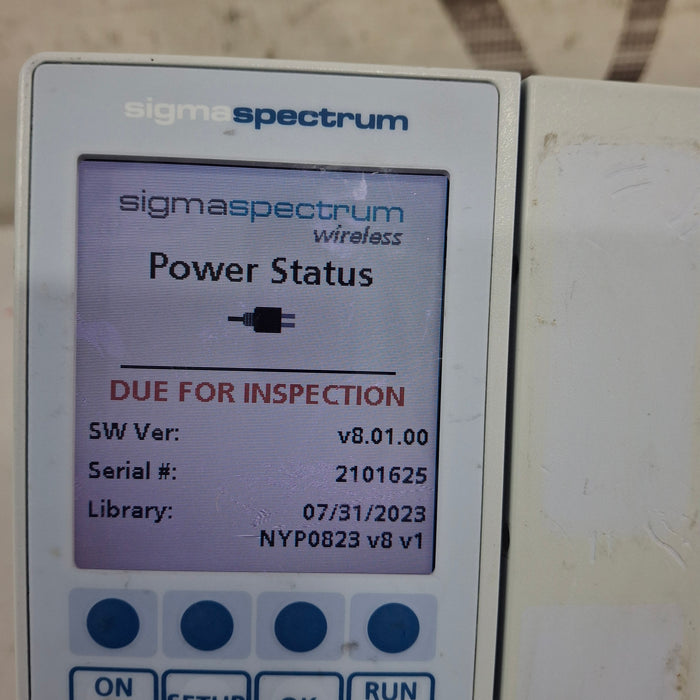 Baxter Sigma Spectrum 8.01.00 w/o Battery Infusion Pump