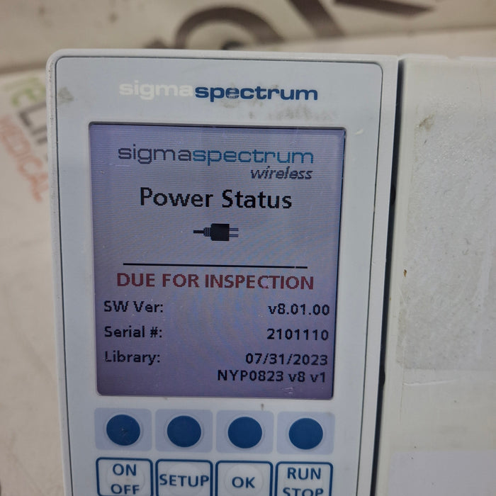 Baxter Sigma Spectrum 8.01.00 w/o Battery Infusion Pump