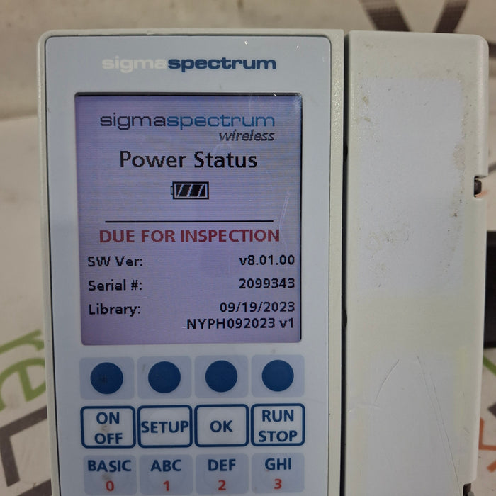 Baxter Baxter Sigma Spectrum 8.01.00 w/o Battery Infusion Pump Infusion Pump reLink Medical