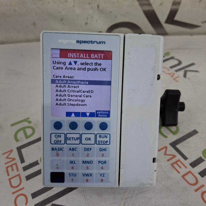 Baxter Baxter Sigma Spectrum 8.01.00 w/o Battery Infusion Pump Infusion Pump reLink Medical