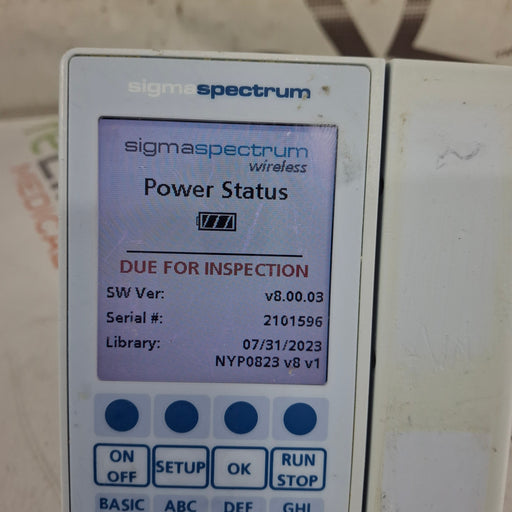 Baxter Baxter Sigma Spectrum 8.00.03 w/o Battery Infusion Pump Infusion Pump reLink Medical