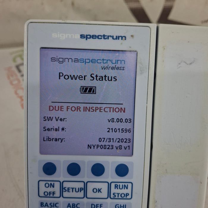 Baxter Baxter Sigma Spectrum 8.00.03 w/o Battery Infusion Pump Infusion Pump reLink Medical