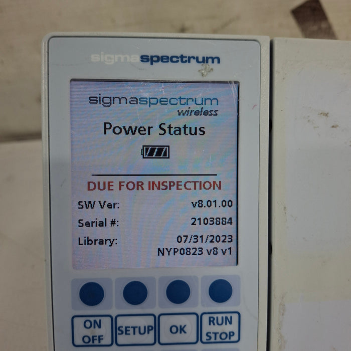 Baxter Sigma Spectrum 8.01.00 w/o Battery Infusion Pump