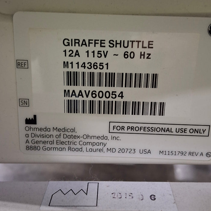 GE Healthcare GE Healthcare M1143651 Giraffe Shuttle Infant Warmers and Incubators reLink Medical