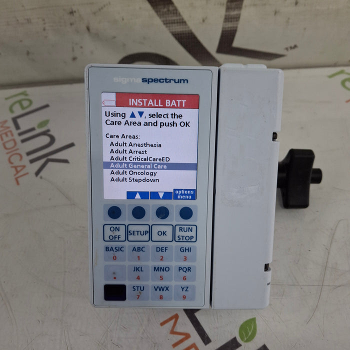 Baxter Sigma Spectrum 8.01.00 w/o Battery Infusion Pump