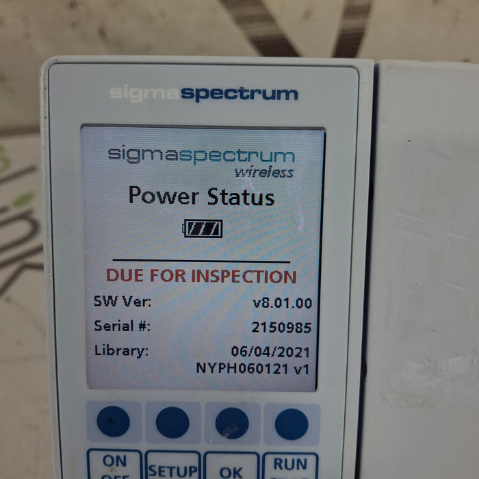 Baxter Sigma Spectrum 8.01.00 w/o Battery Infusion Pump