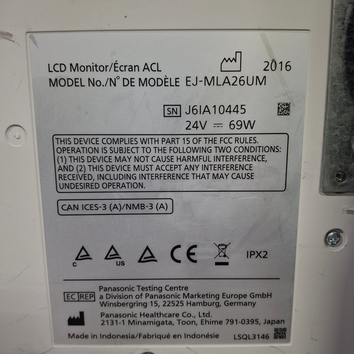 Panasonic Panasonic EJ-MLA26U 26” Full HD Medical Monitor Rigid Endoscopy reLink Medical