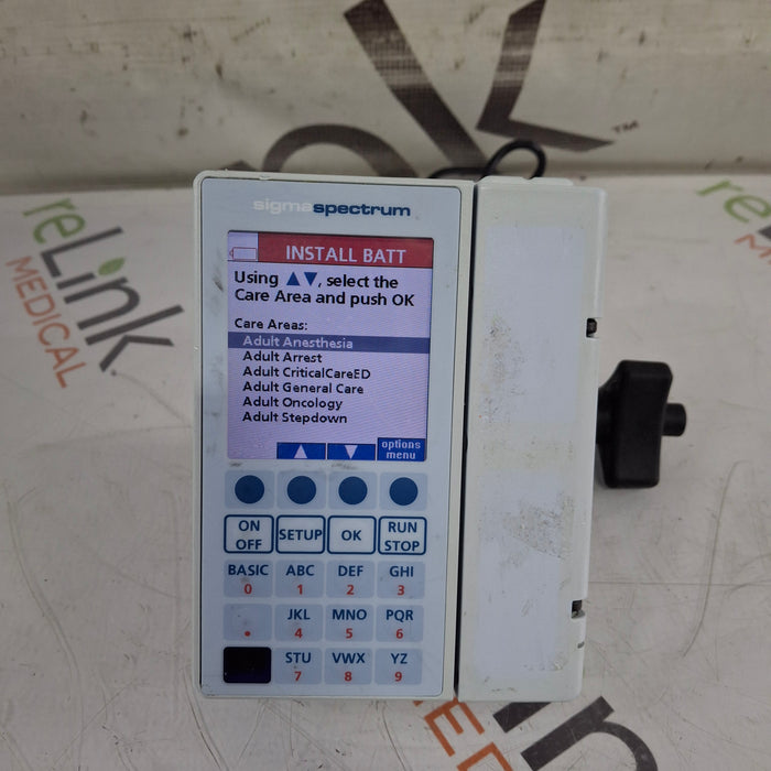 Baxter Sigma Spectrum 8.01.00 w/o Battery Infusion Pump