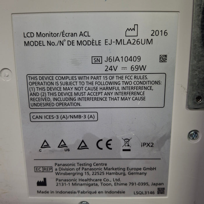 Panasonic Panasonic EJ-MLA26U 26” Full HD Medical Monitor Rigid Endoscopy reLink Medical