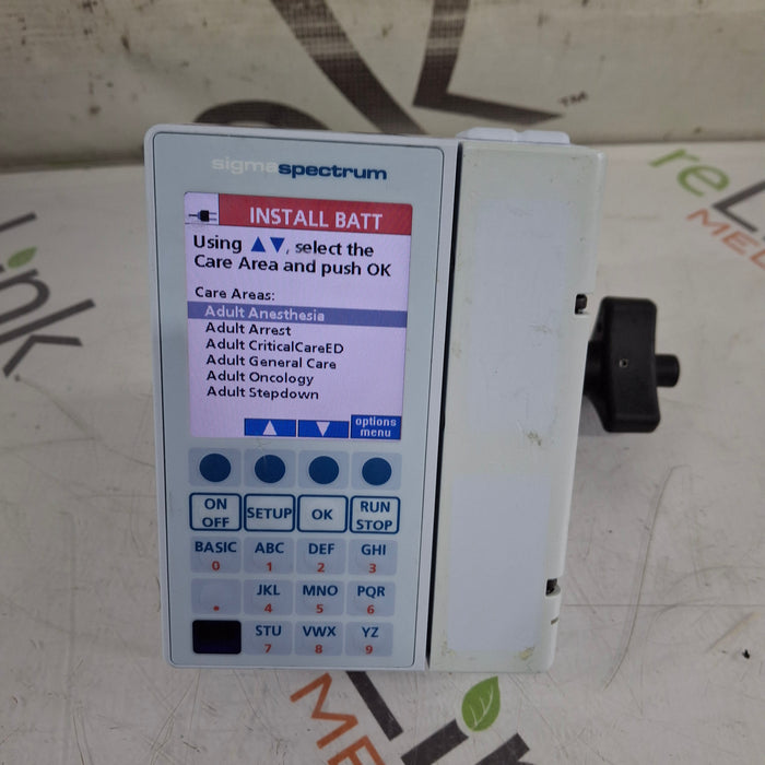 Baxter Baxter Sigma Spectrum 8.01.00 w/o Battery Infusion Pump Infusion Pump reLink Medical
