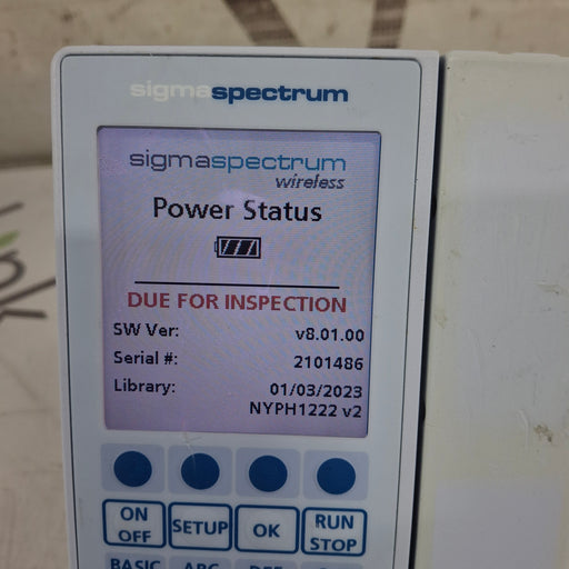 Baxter Baxter Sigma Spectrum 8.01.00 w/o Battery Infusion Pump Infusion Pump reLink Medical