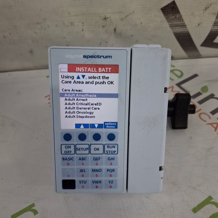 Baxter Sigma Spectrum 8.00.04 w/o Battery Infusion Pump