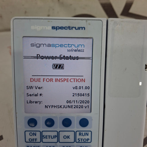 Baxter Baxter Sigma Spectrum 8.01.00 w/o Battery Infusion Pump Infusion Pump reLink Medical