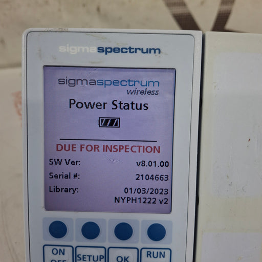 Baxter Baxter Sigma Spectrum 8.01.00 w/o Battery Infusion Pump Infusion Pump reLink Medical