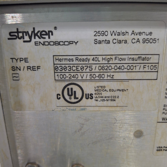Stryker Stryker 40L Highflow Insufflator Rigid Endoscopy reLink Medical
