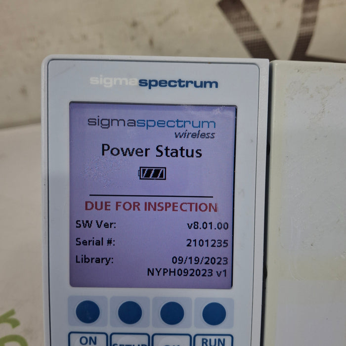 Baxter Sigma Spectrum 8.01.00 w/o Battery Infusion Pump