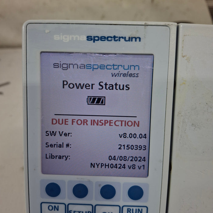 Baxter Sigma Spectrum 8.00.04 w/o Battery Infusion Pump