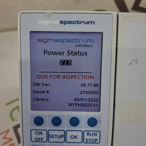 Baxter Baxter Sigma Spectrum 8.01.00 w/o Battery Infusion Pump Infusion Pump reLink Medical