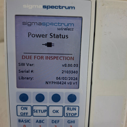 Baxter Baxter Sigma Spectrum 8.00.03 w/o Battery Infusion Pump Infusion Pump reLink Medical