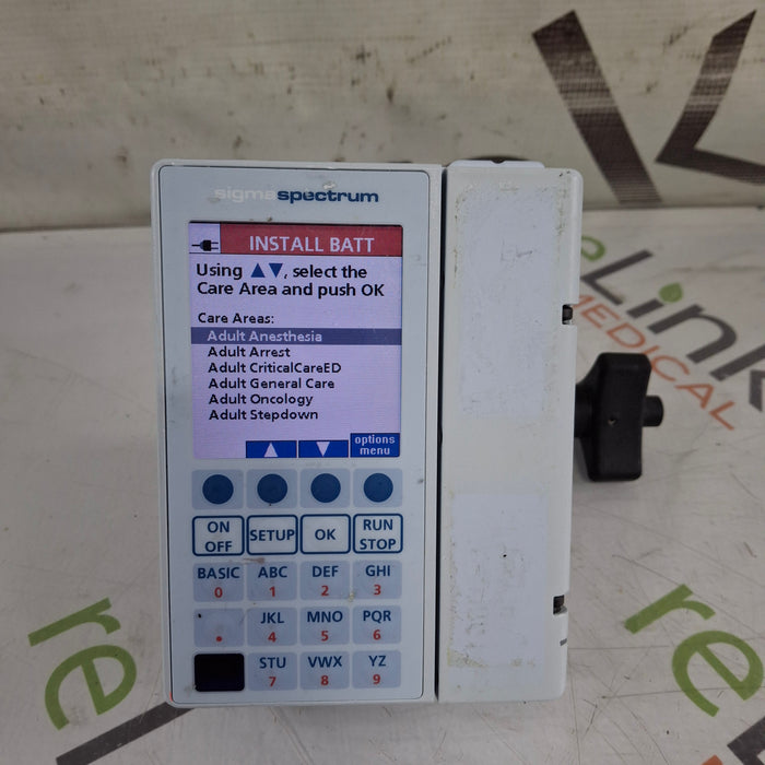 Baxter Baxter Sigma Spectrum 8.01.00 w/o Battery Infusion Pump Infusion Pump reLink Medical