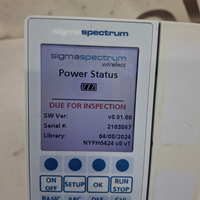 Baxter Baxter Sigma Spectrum 8.01.00 w/o Battery Infusion Pump Infusion Pump reLink Medical