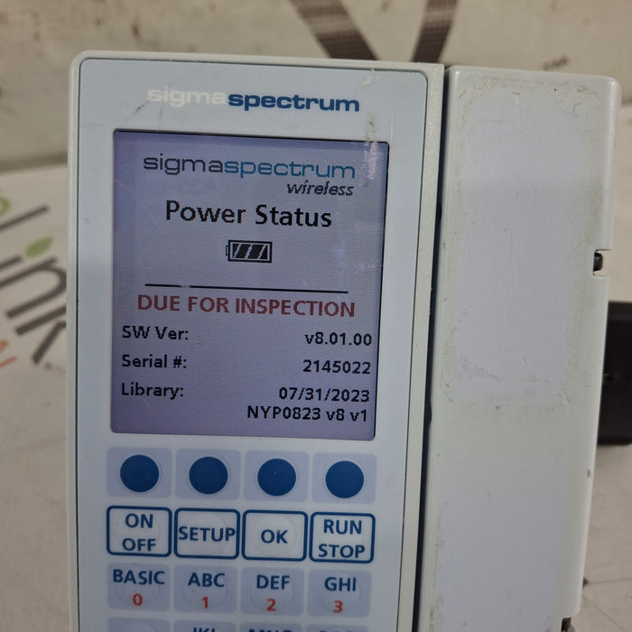 Baxter Baxter Sigma Spectrum 8.01.00 w/o Battery Infusion Pump Infusion Pump reLink Medical
