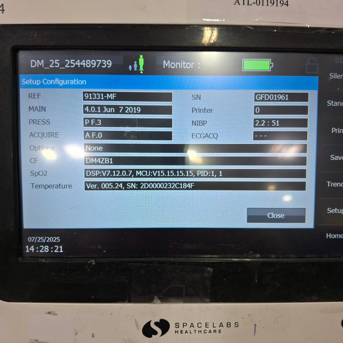 Spacelabs Healthcare DM4 Dual Mode Monitor