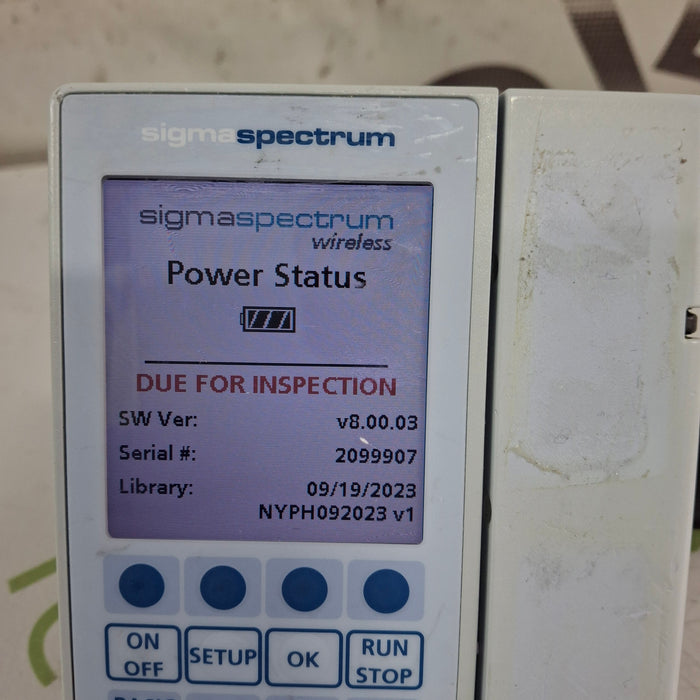 Baxter Sigma Spectrum 8.00.03 w/o Battery Infusion Pump